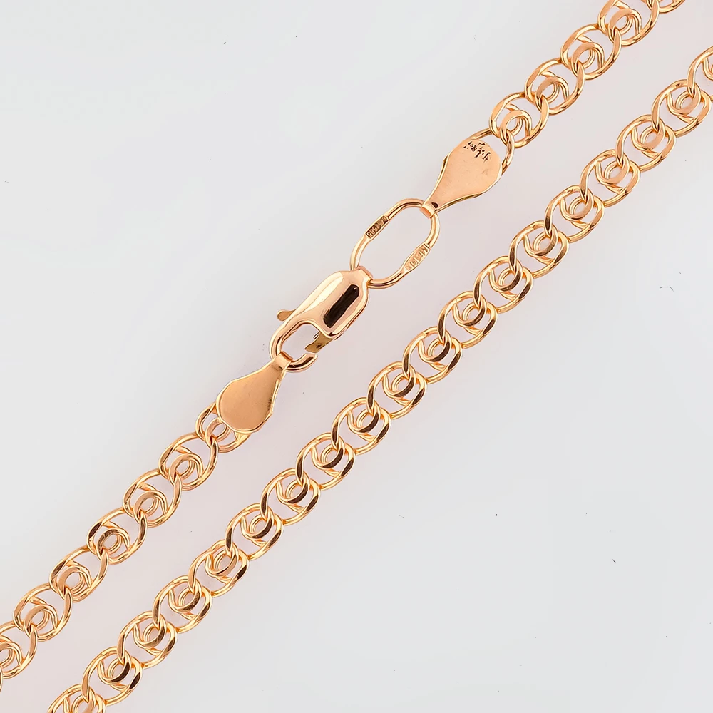 Браслет из красного золота 585 пробы