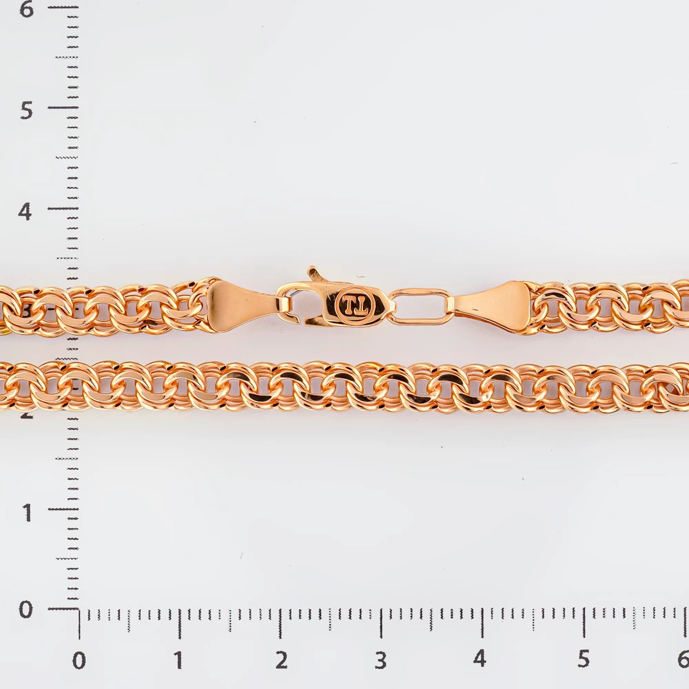 Браслет из красного золота 585 пробы