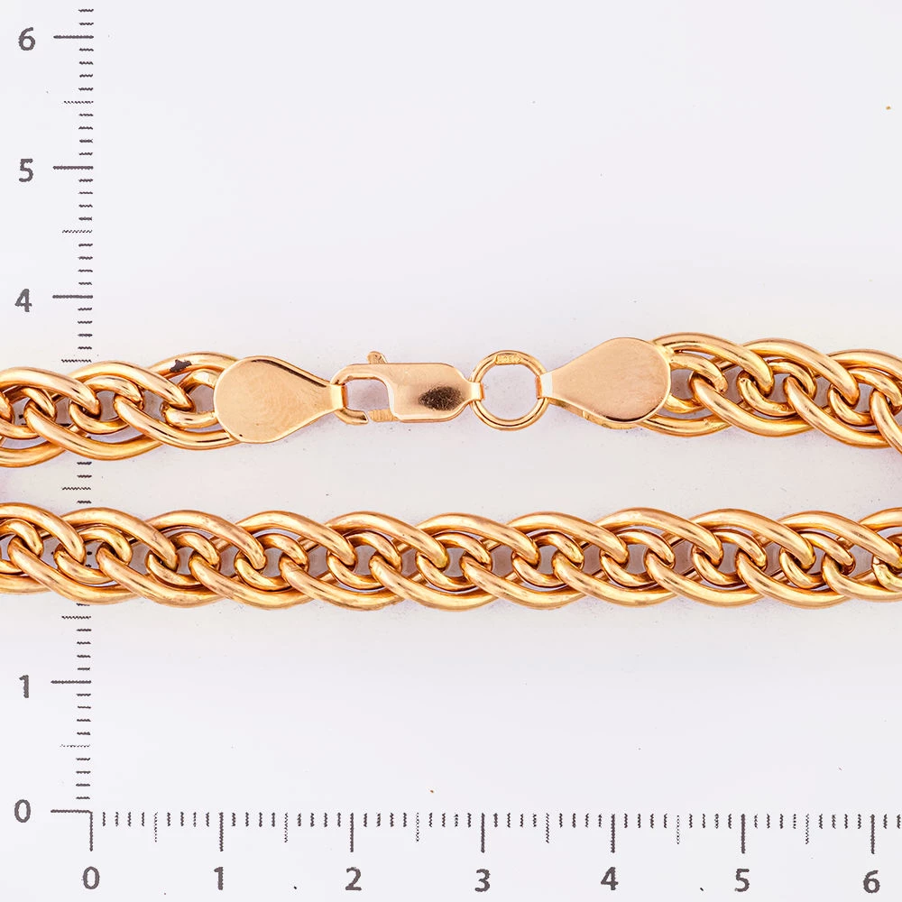 Браслет из красного золота 585 пробы