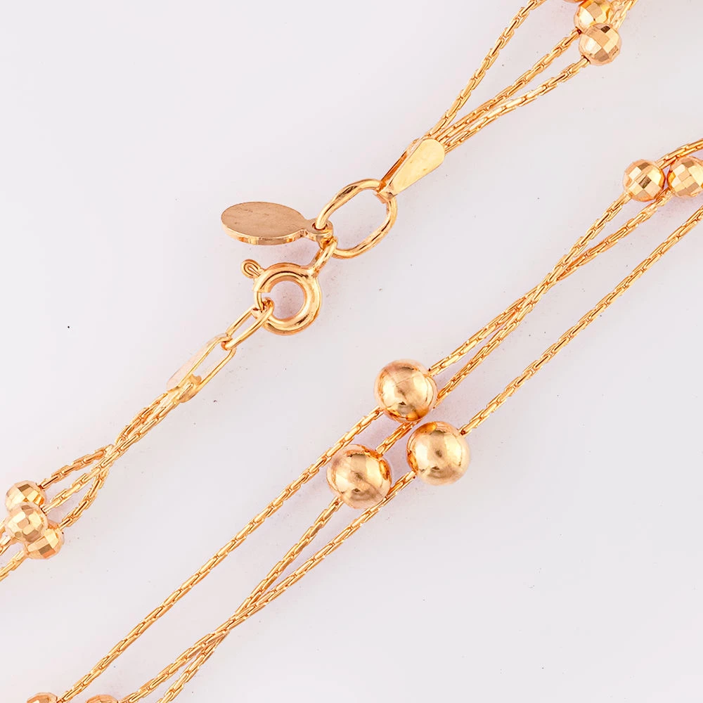 Браслет из красного золота 585 пробы