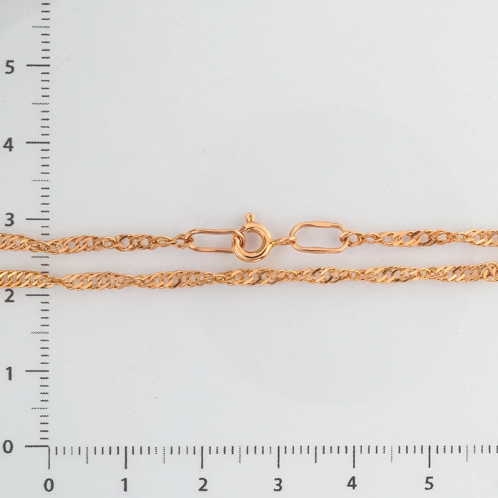 Браслет из красного золота 585 пробы