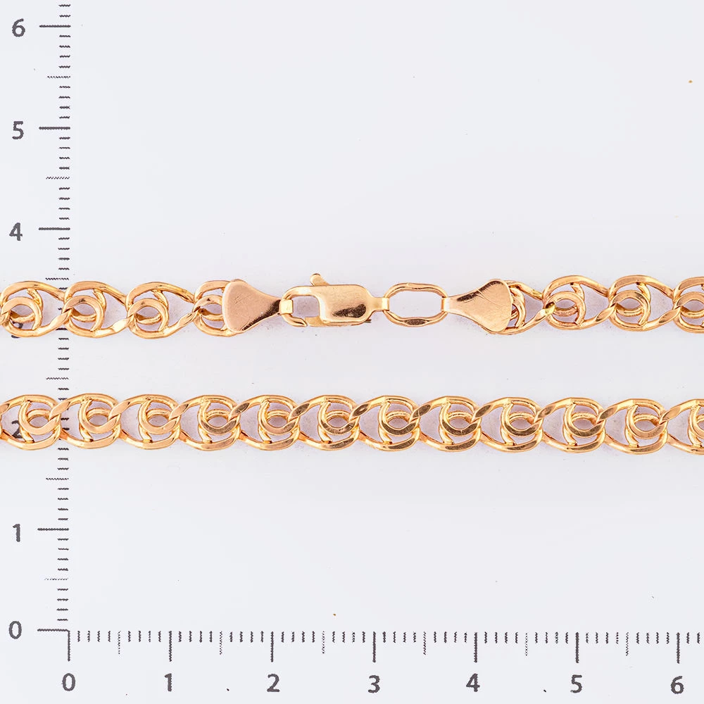 Браслет из красного золота 585 пробы