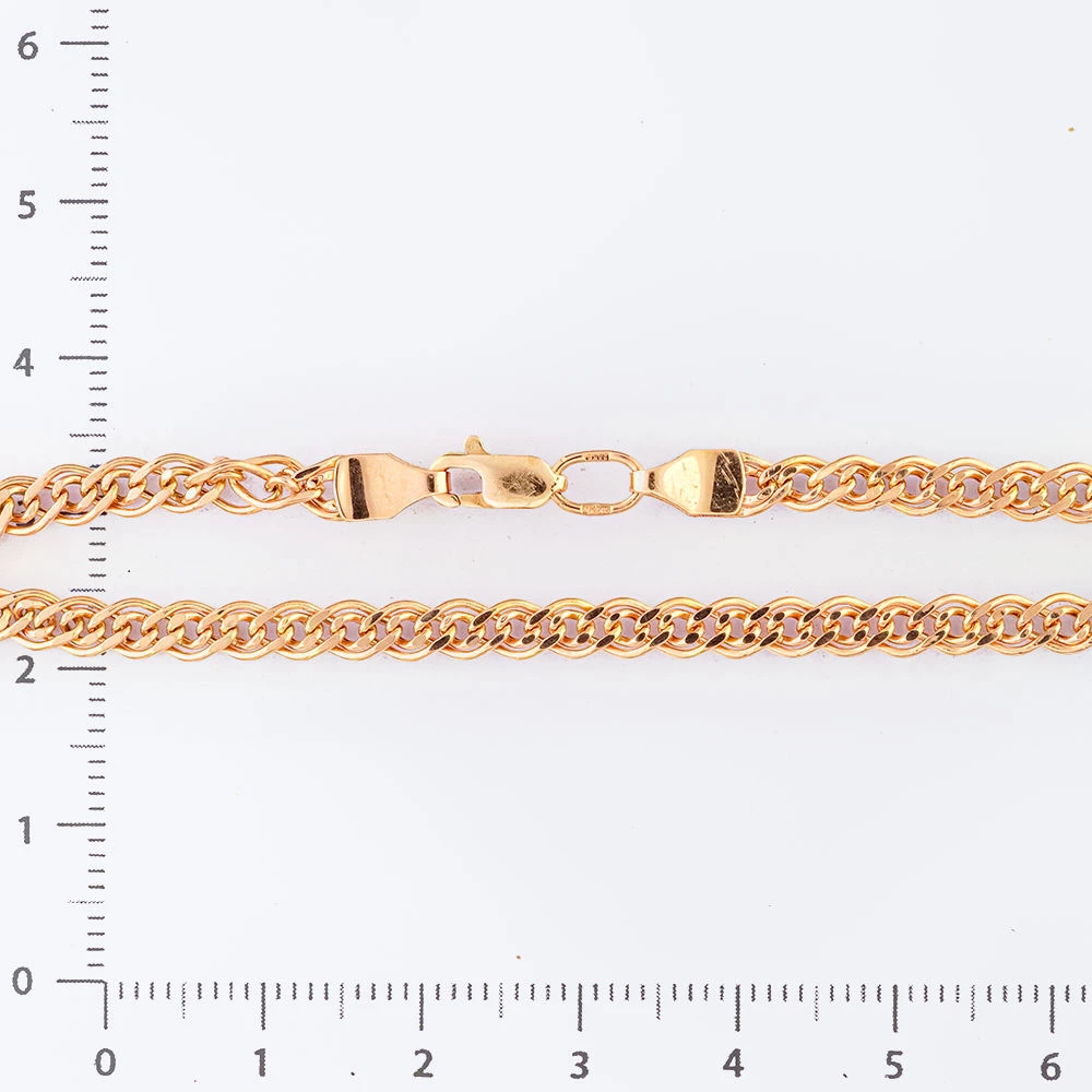 Браслет из красного золота 585 пробы