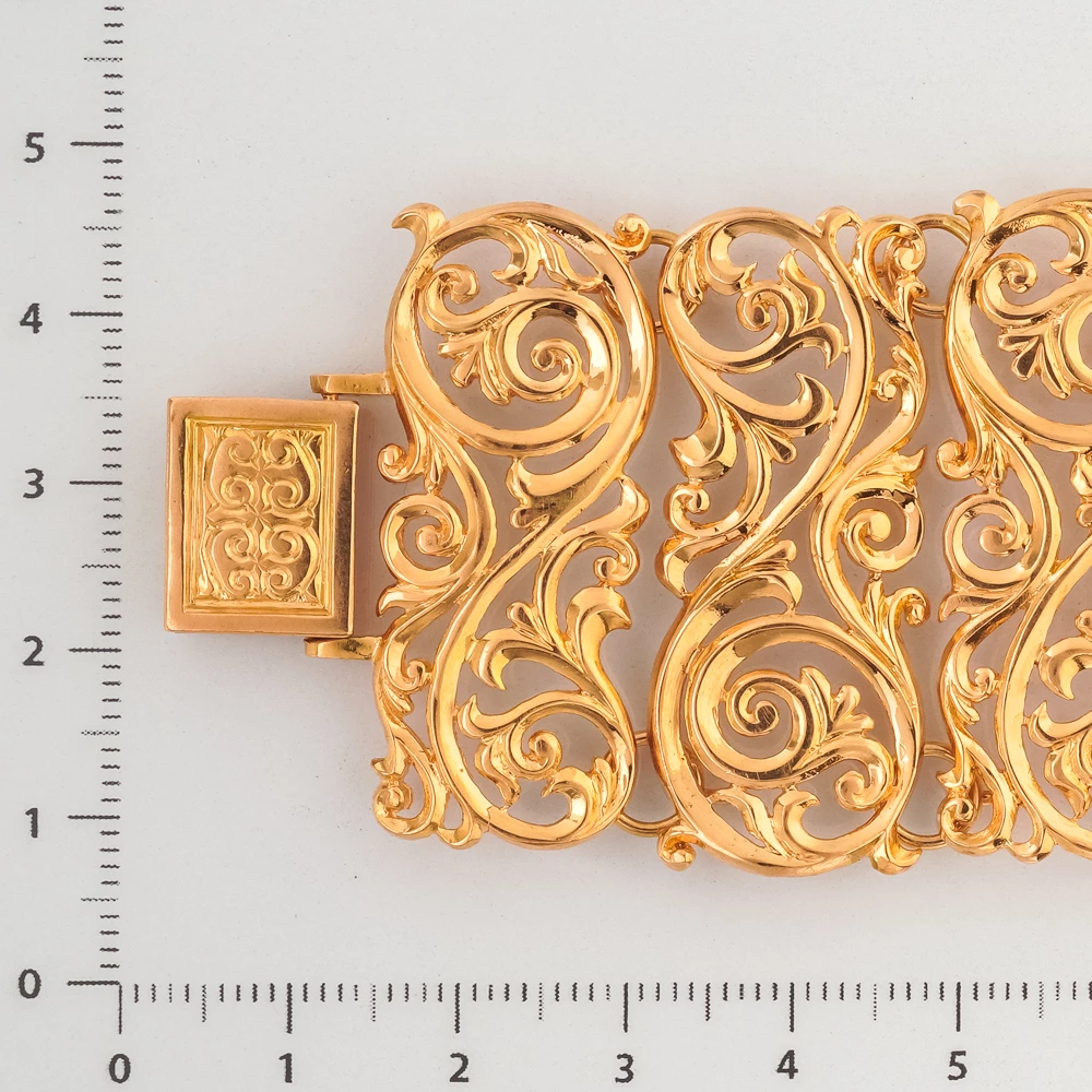 Браслет из красного золота 585 пробы