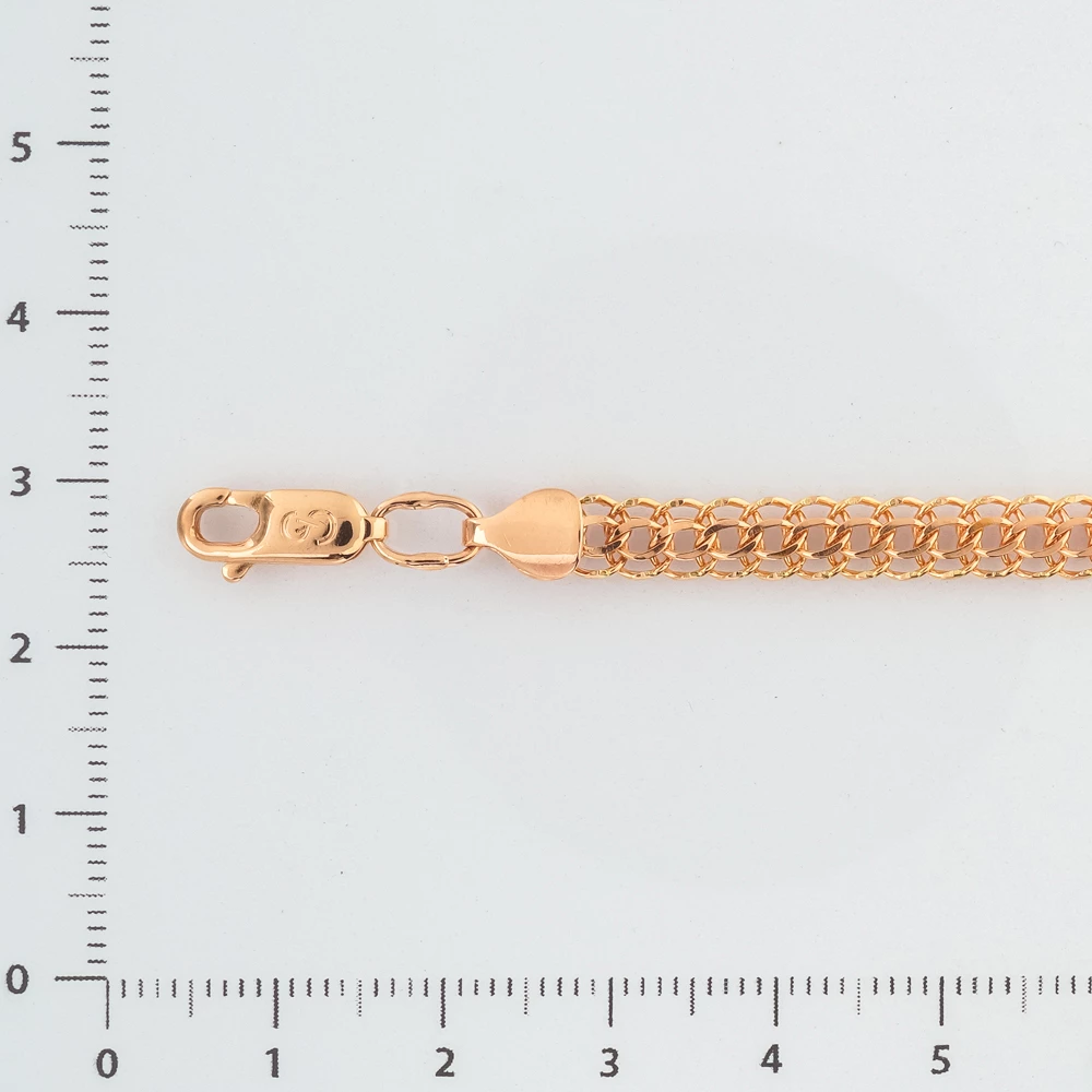 Браслет из красного золота 585 пробы