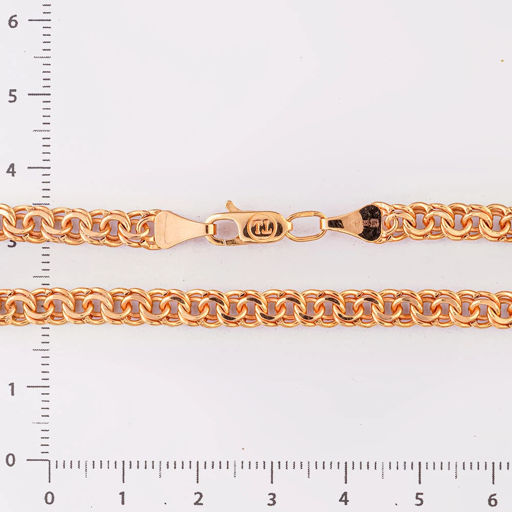 Браслет из красного золота 585 пробы