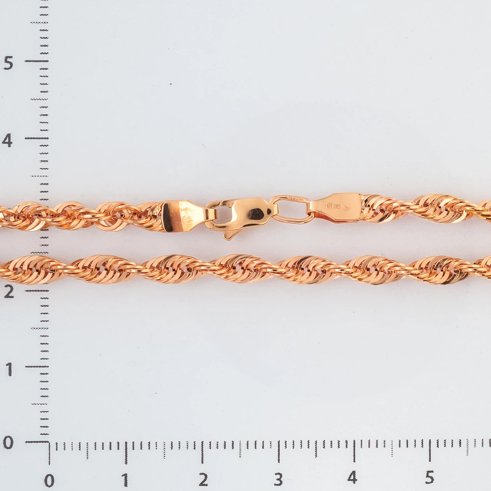 Браслет из красного золота 585 пробы