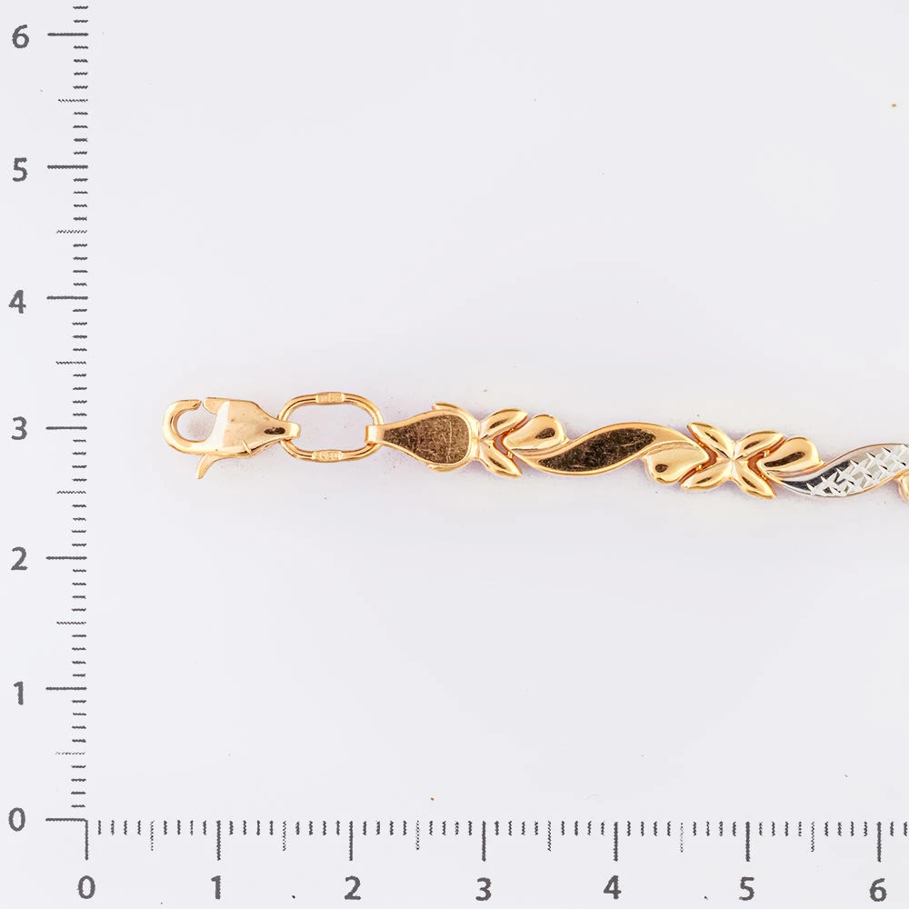 Браслет из красного золота 585 пробы