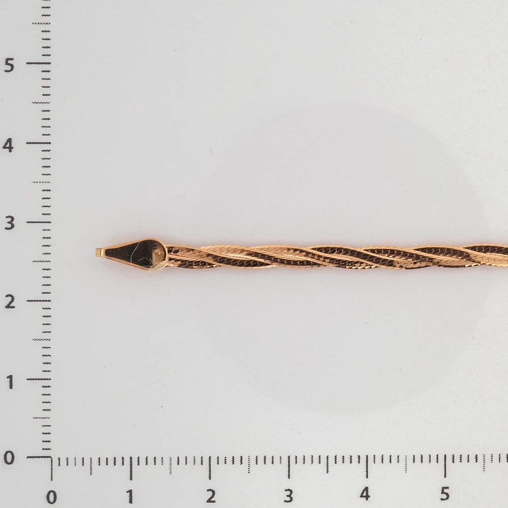 Браслет из красного золота 585 пробы