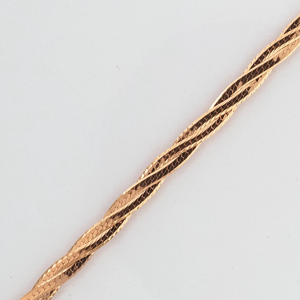 Браслет из красного золота 585 пробы