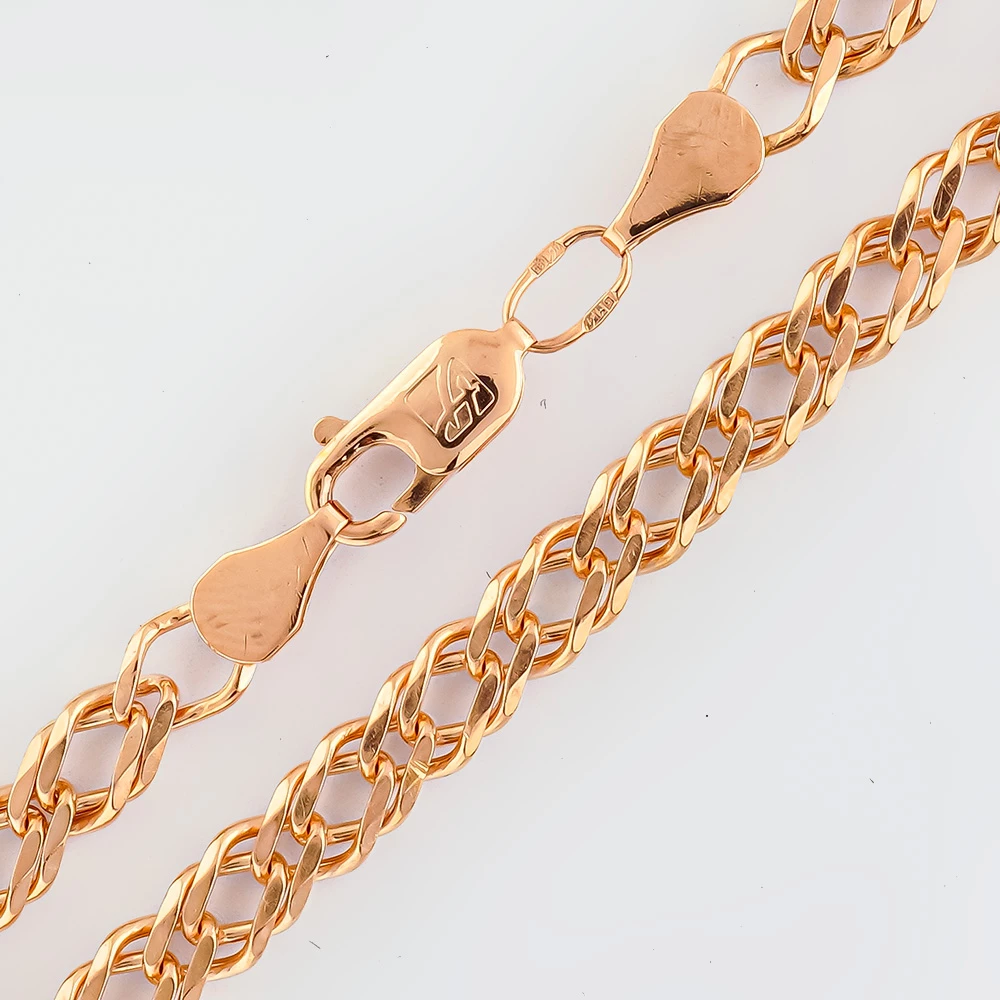 Браслет из красного золота 585 пробы