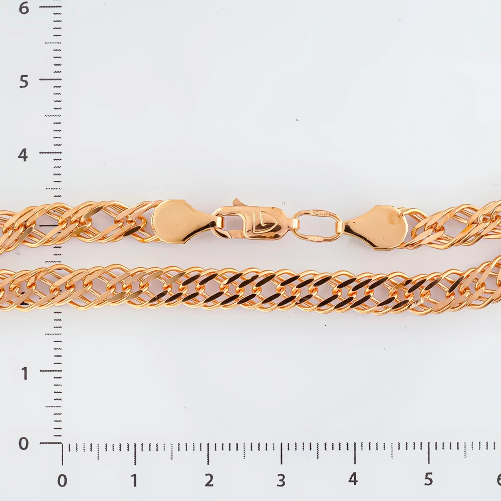 Браслет из красного золота 585 пробы