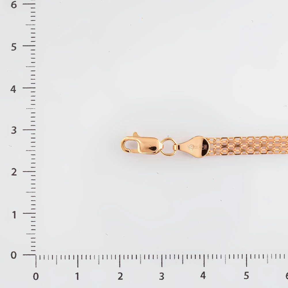 Браслет из красного золота 585 пробы