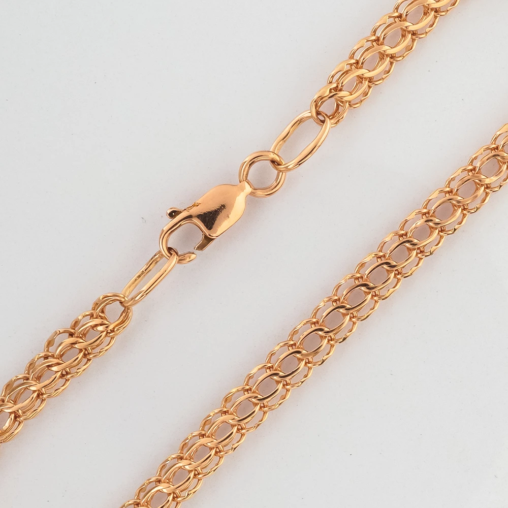 Браслет из красного золота 585 пробы