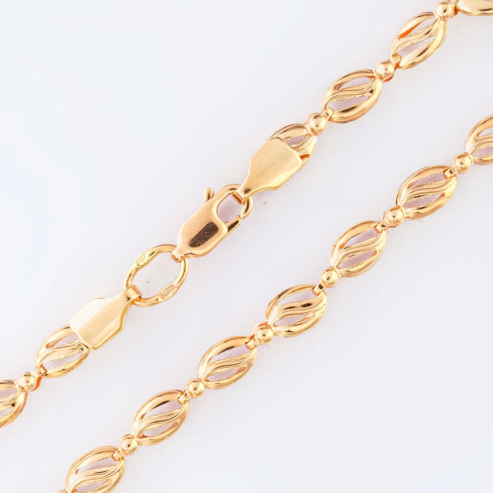 Браслет из красного золота 585 пробы