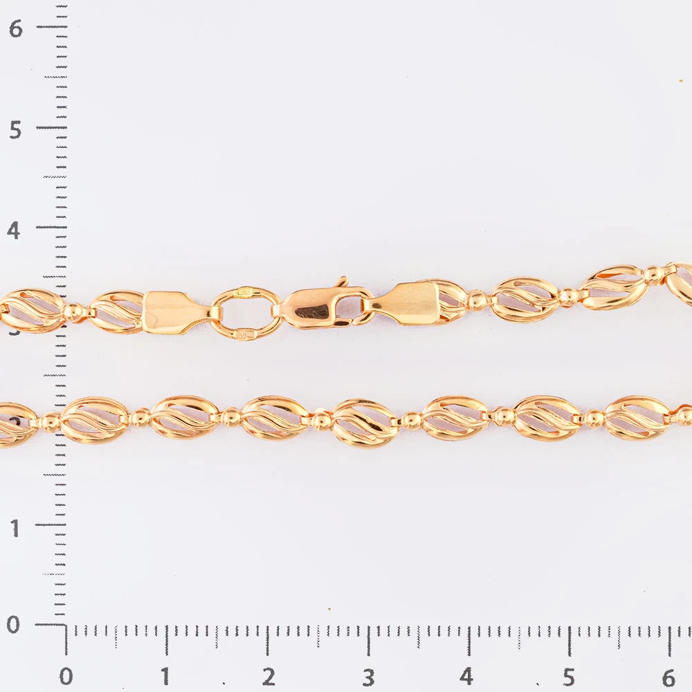 Браслет из красного золота 585 пробы