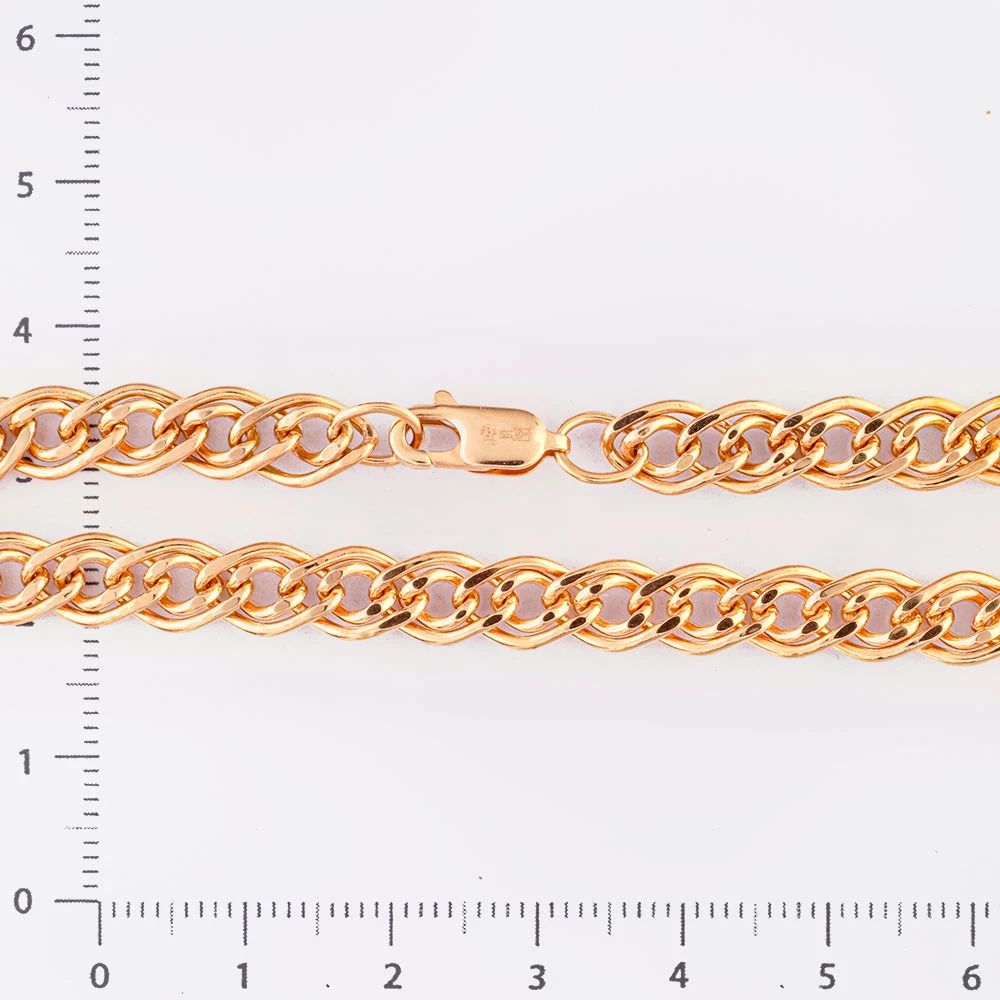 Браслет из красного золота 585 пробы