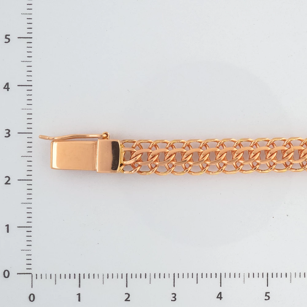 Браслет из красного золота 585 пробы