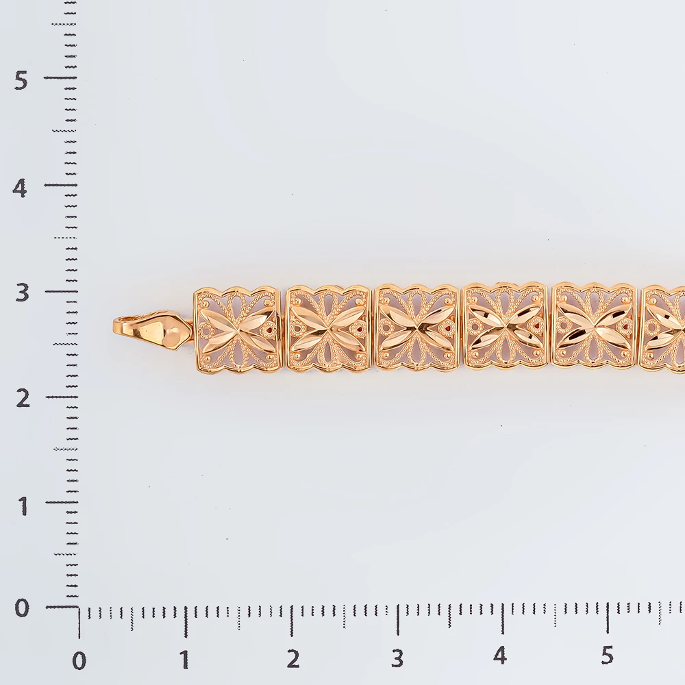 Браслет из красного золота 585 пробы