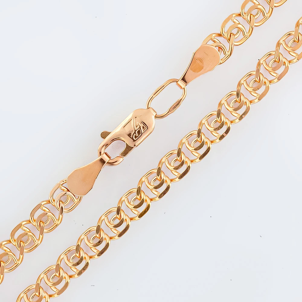 Браслет из красного золота 585 пробы