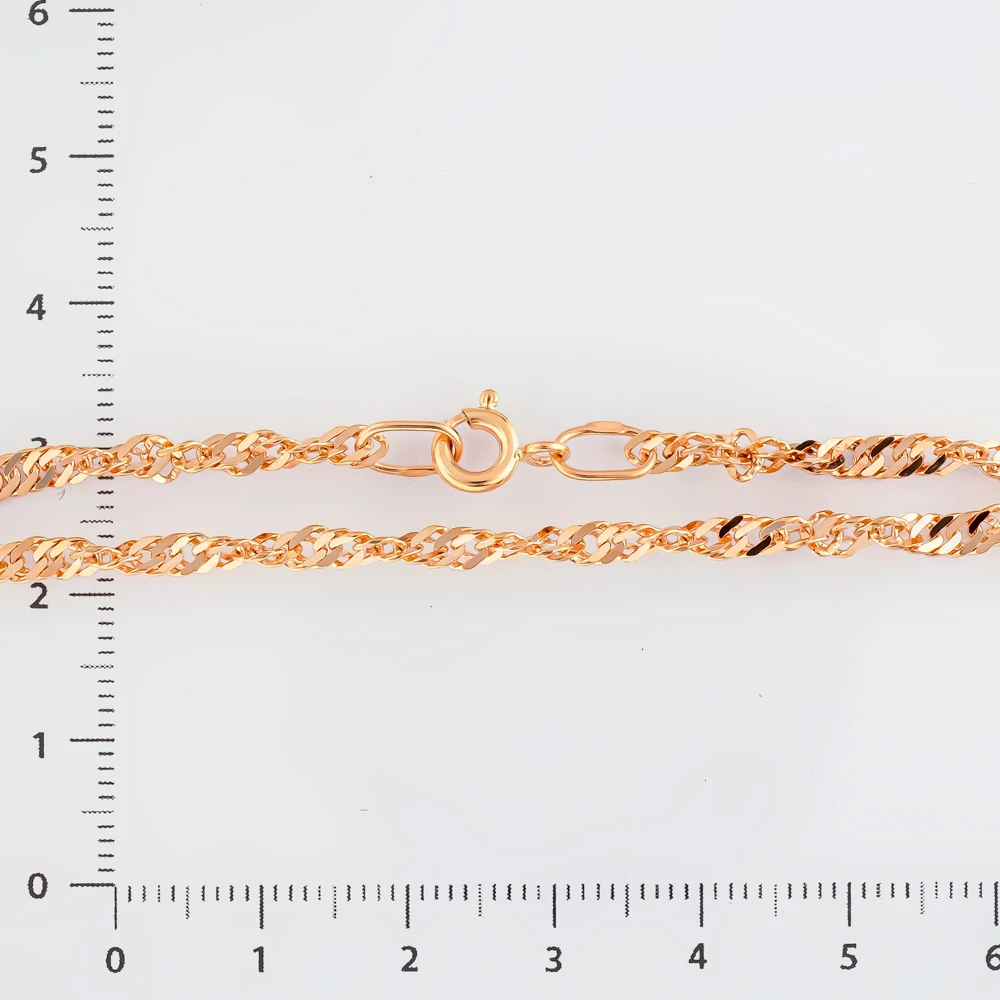 Браслет из красного золота 585 пробы