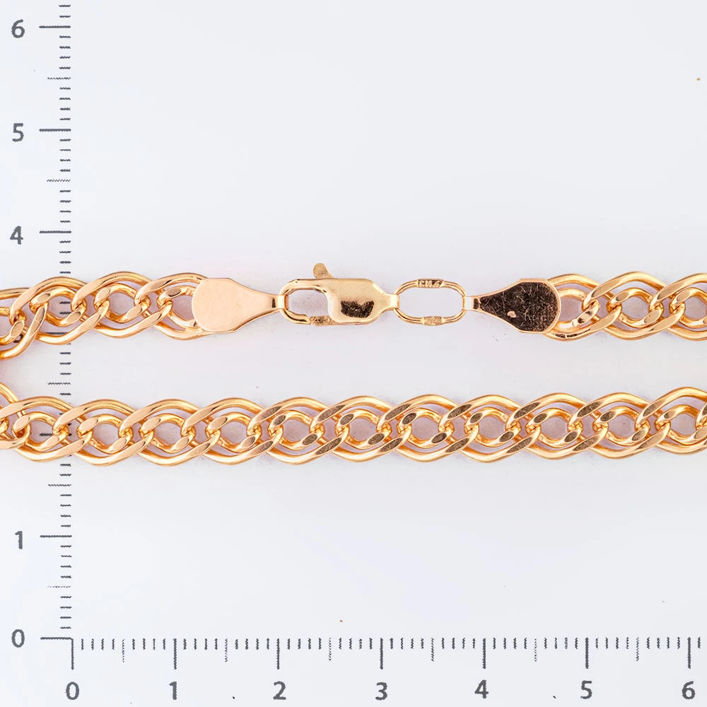 Браслет из красного золота 585 пробы