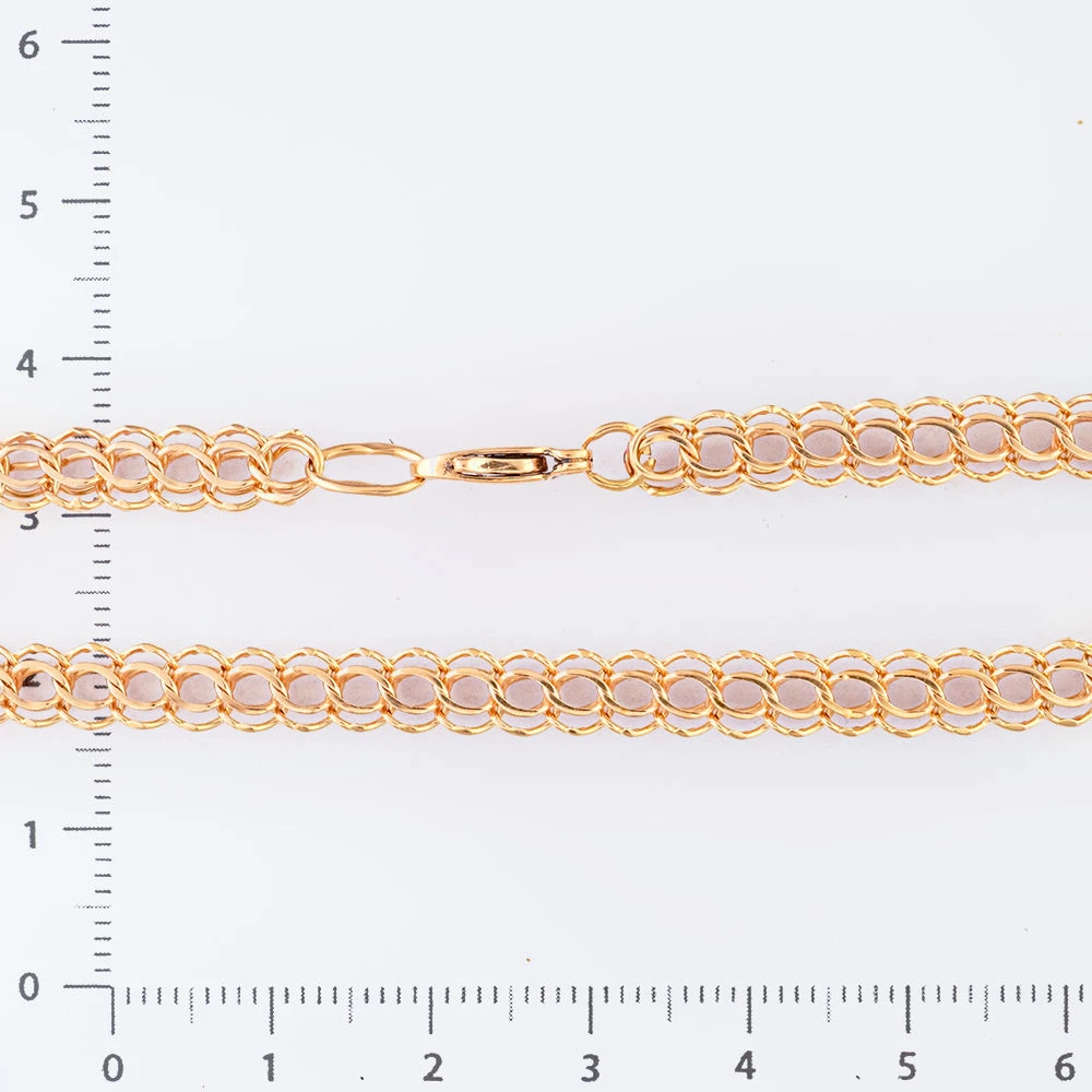 Браслет из красного золота 585 пробы