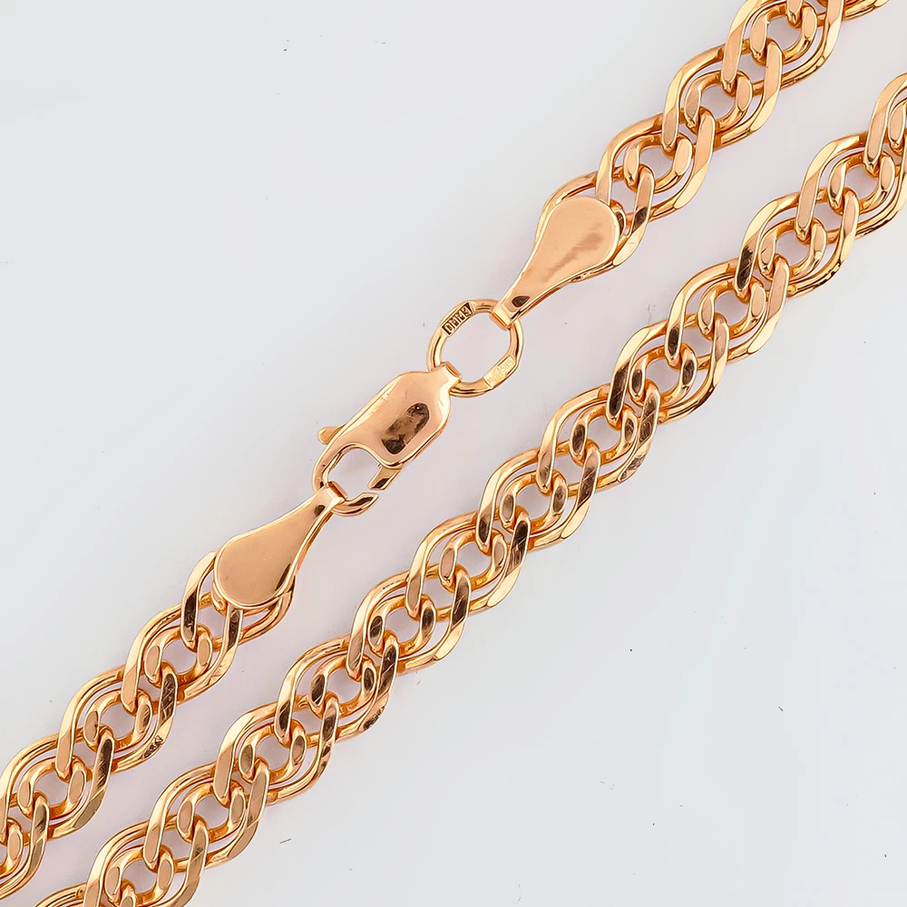 Браслет из красного золота 585 пробы