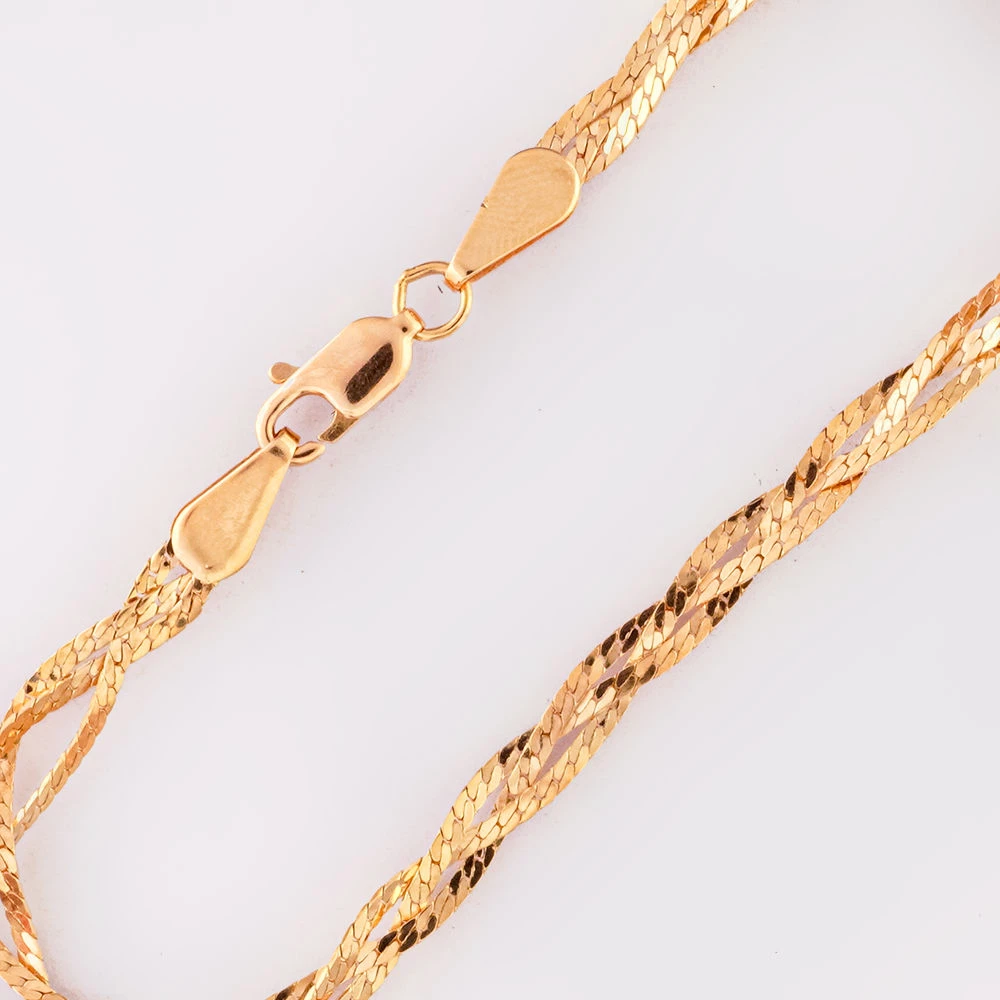 Браслет из красного золота 585 пробы