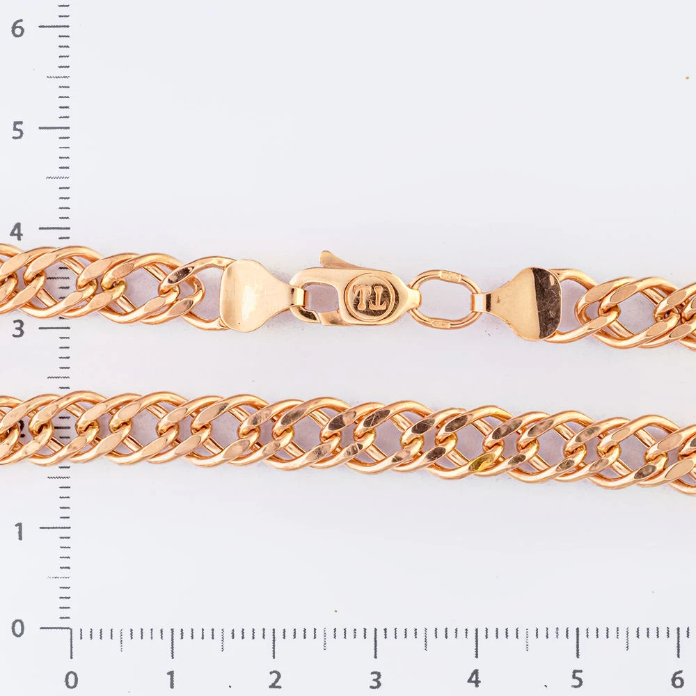 Браслет из красного золота 585 пробы