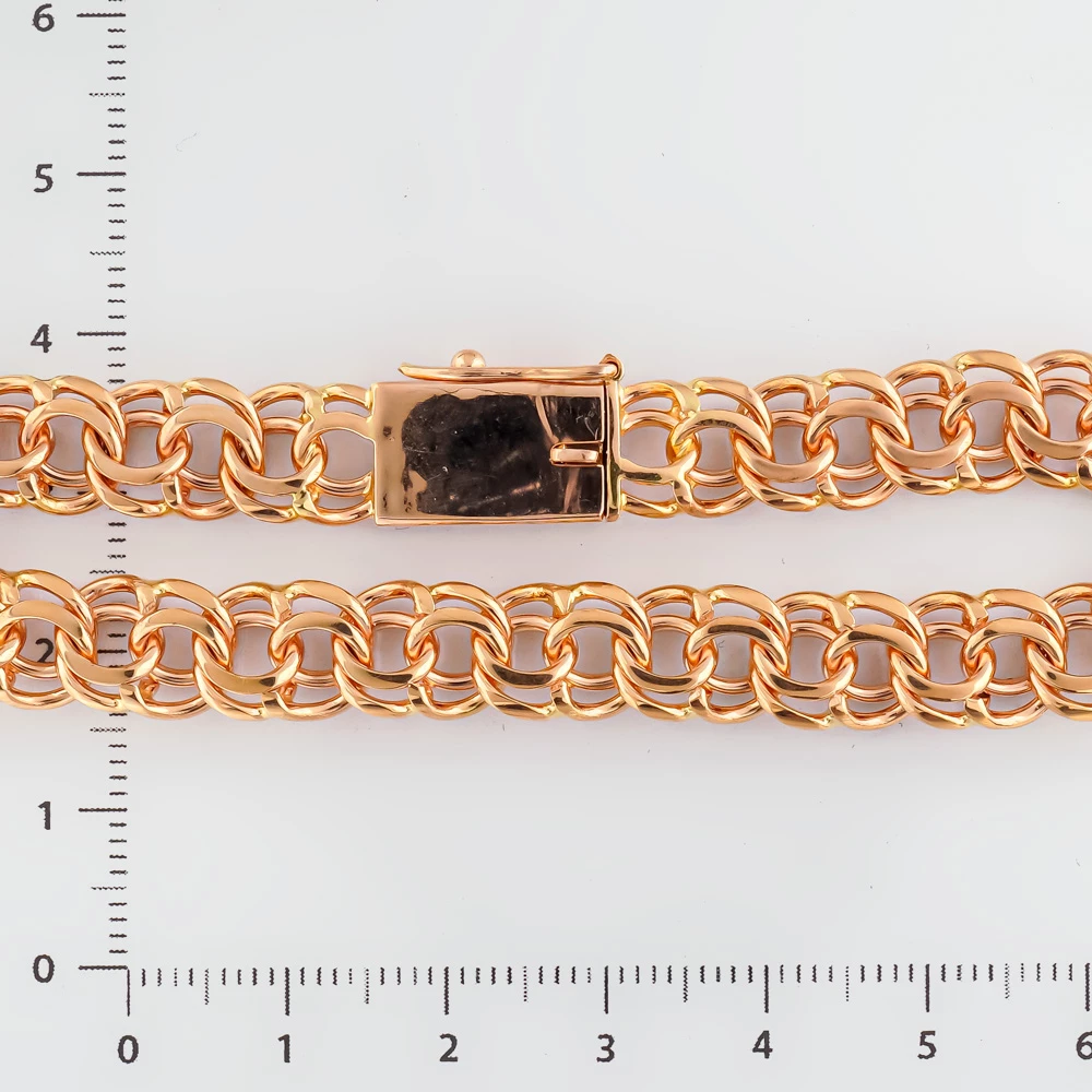 Браслет из красного золота 585 пробы