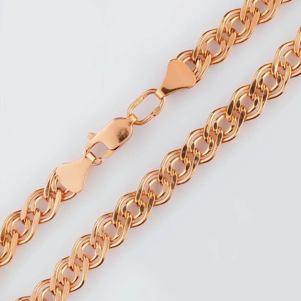 Браслет из красного золота 585 пробы