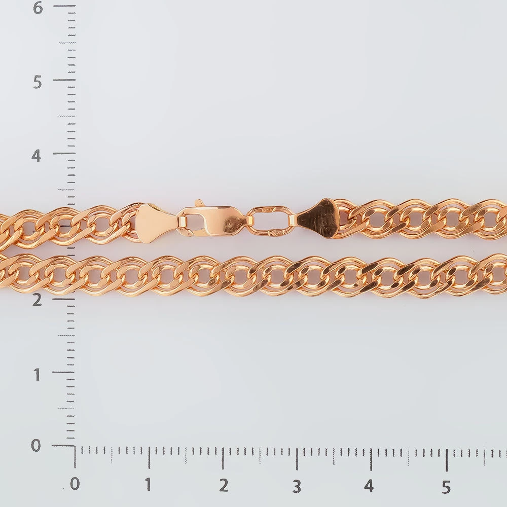 Браслет из красного золота 585 пробы