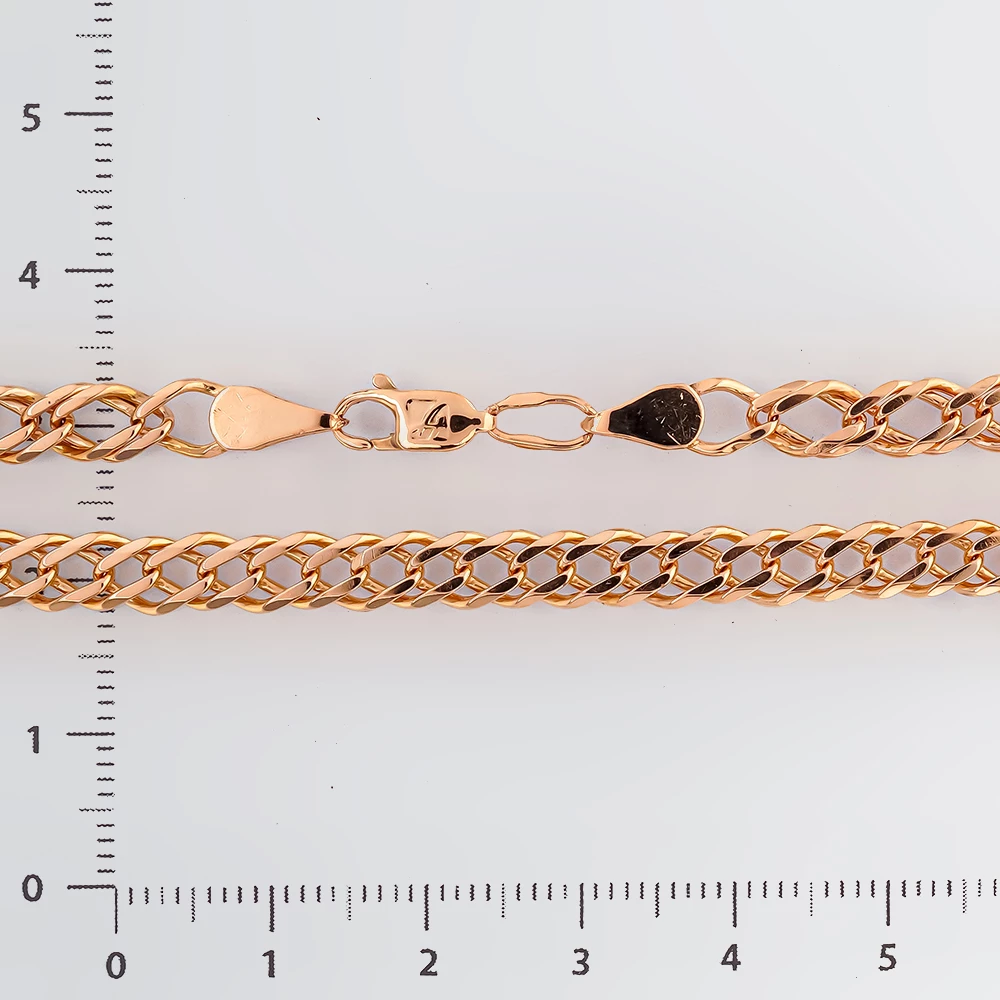 Браслет из красного золота 585 пробы