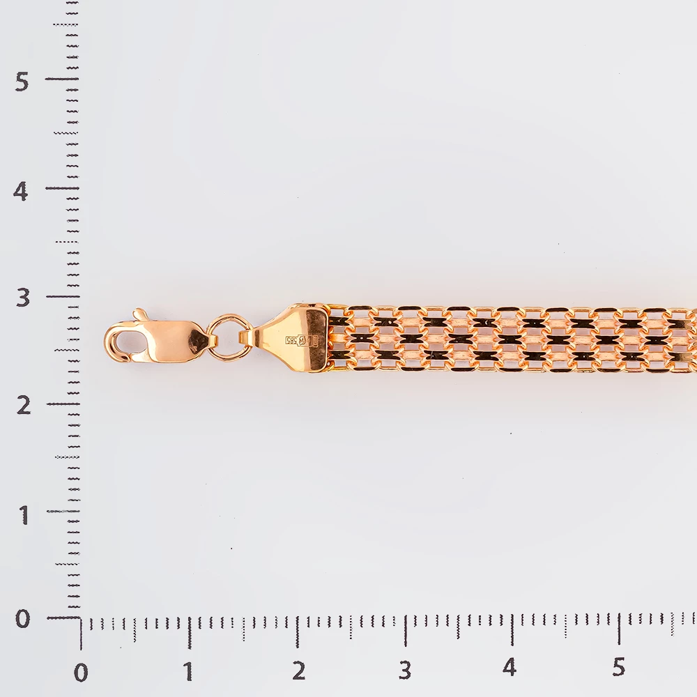 Браслет из красного золота 585 пробы