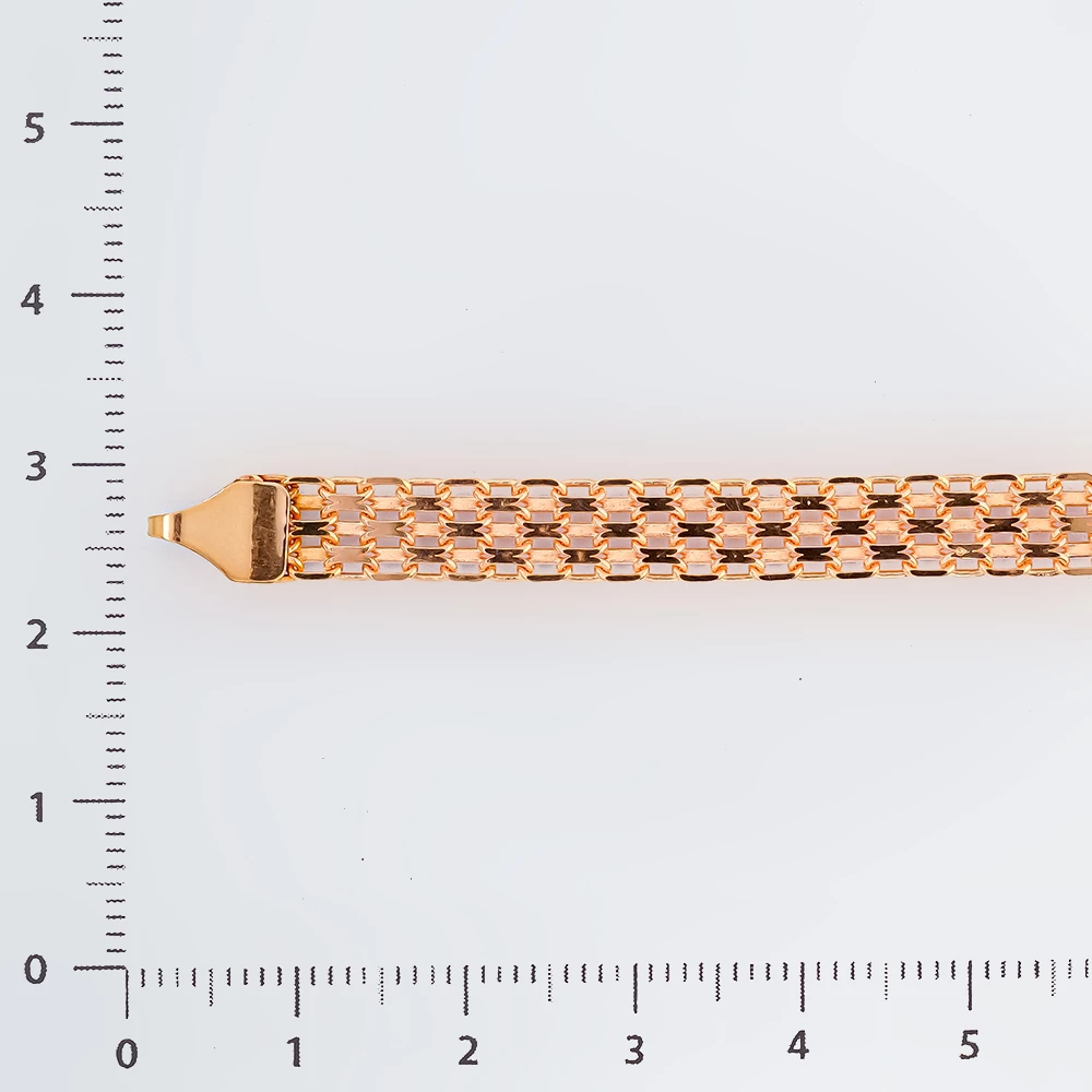 Браслет из красного золота 585 пробы