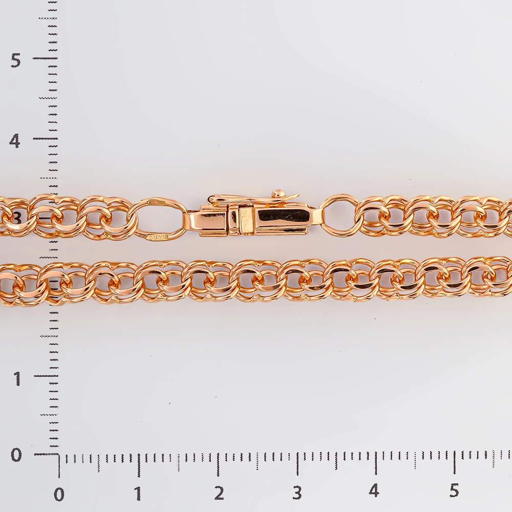 Браслет из красного золота 585 пробы