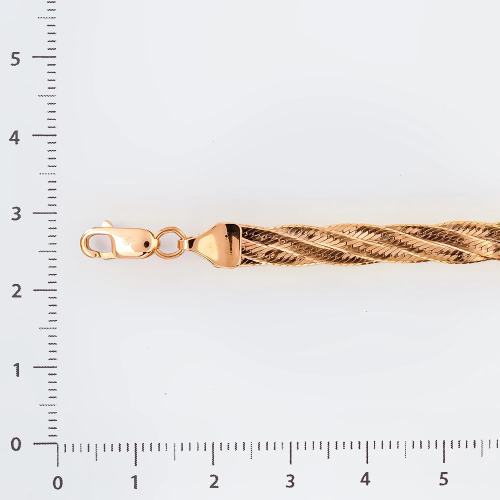 Браслет из красного золота 585 пробы