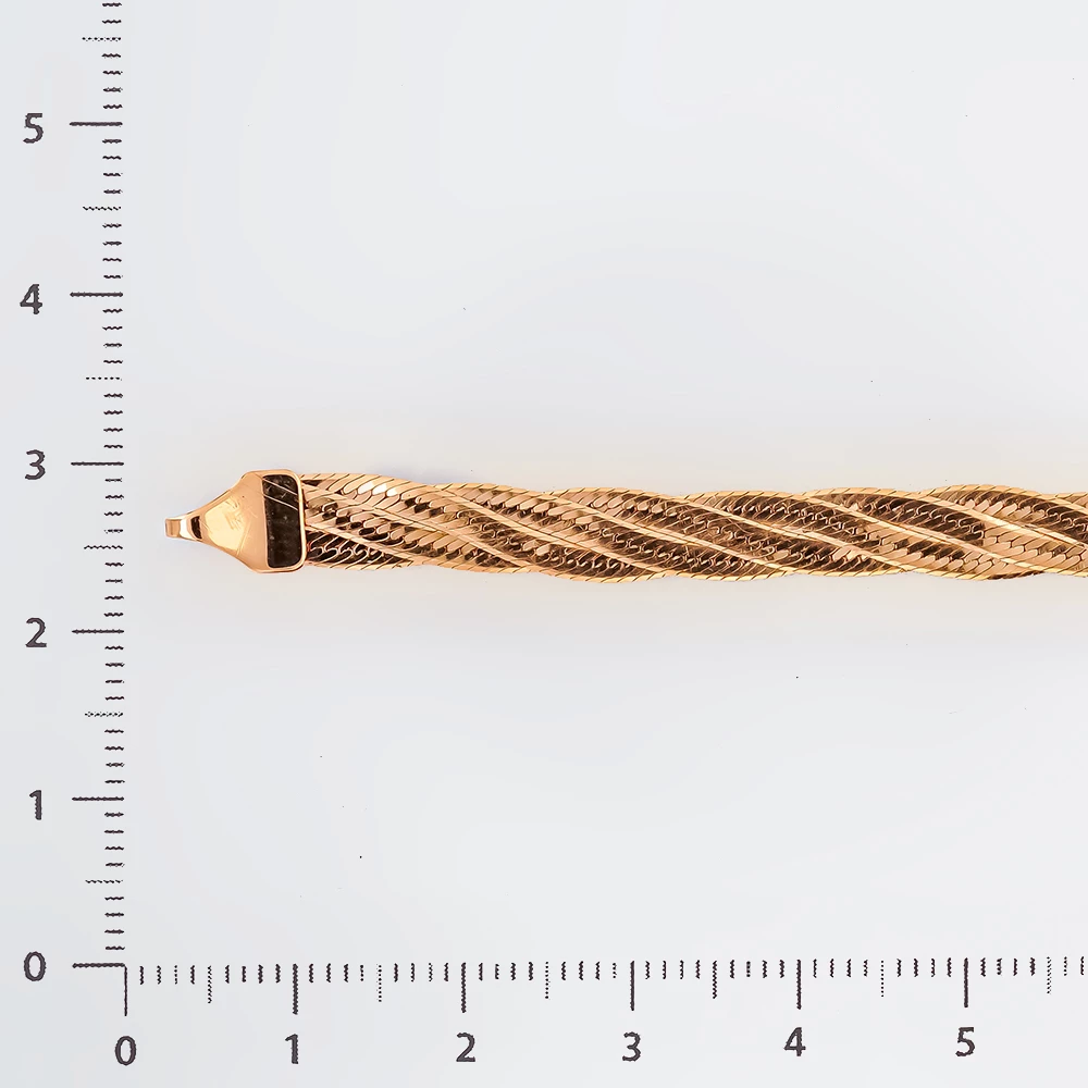 Браслет из красного золота 585 пробы