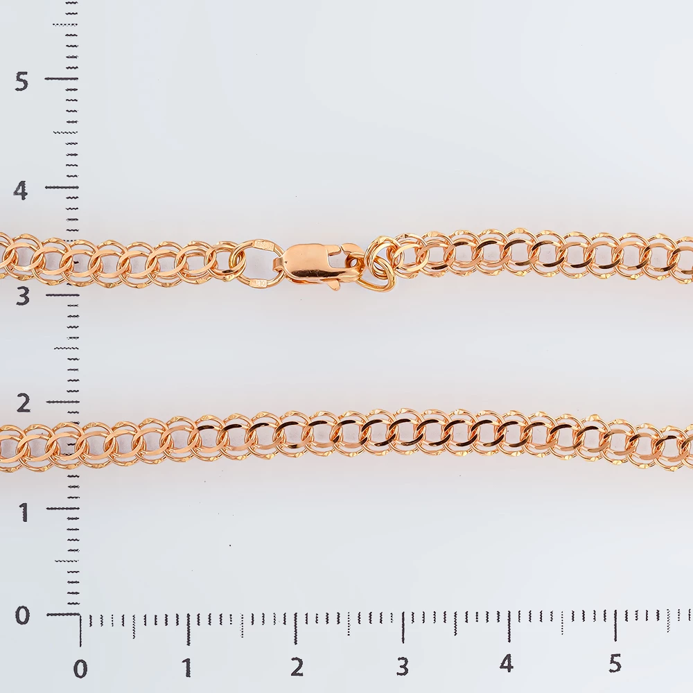 Браслет из красного золота 585 пробы