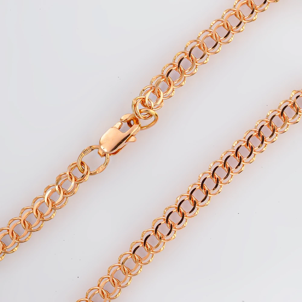 Браслет из красного золота 585 пробы