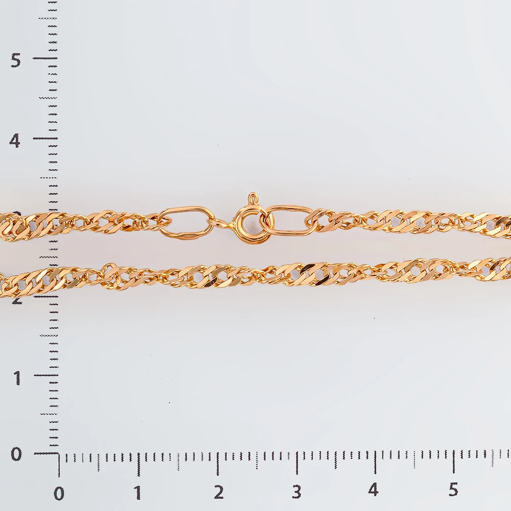 Браслет из красного золота 585 пробы