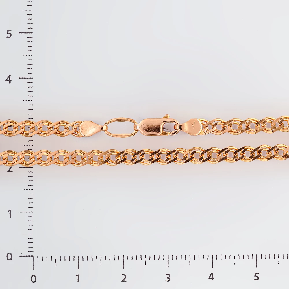 Браслет из красного золота 585 пробы