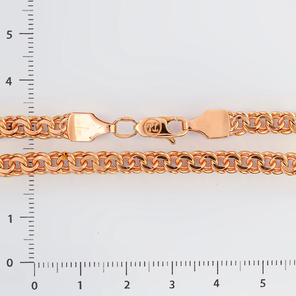 Браслет из красного золота 585 пробы