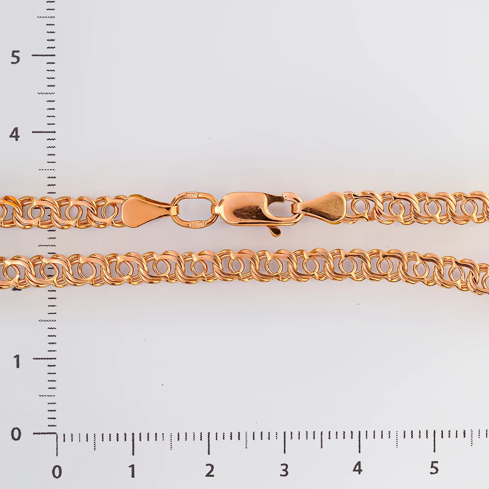 Браслет из красного золота 585 пробы