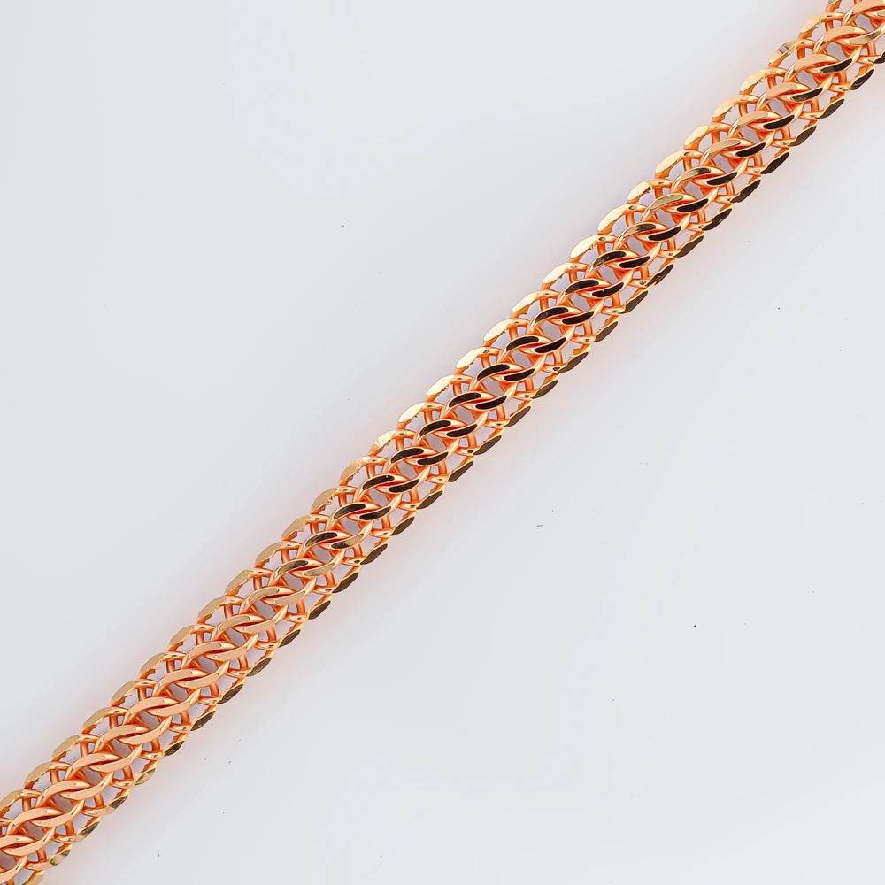 Браслет из красного золота 585 пробы