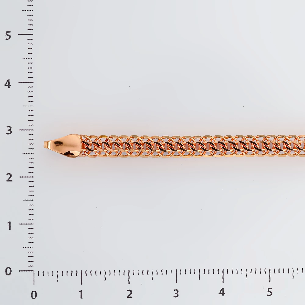 Браслет из красного золота 585 пробы