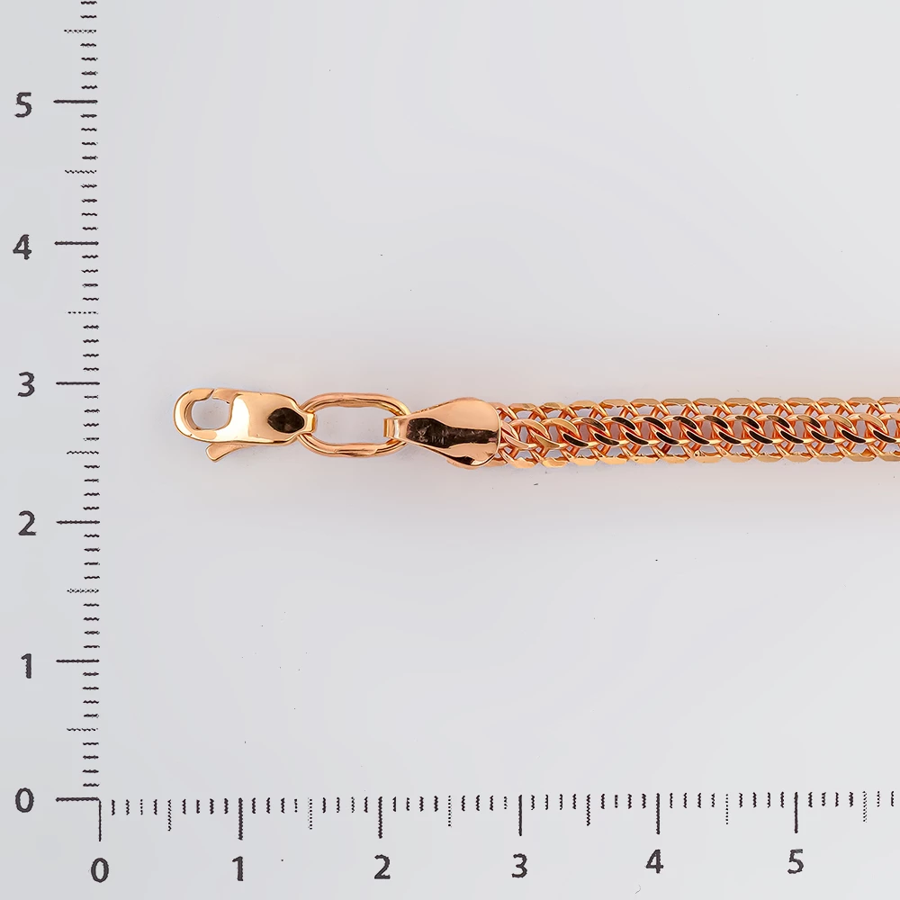 Браслет из красного золота 585 пробы