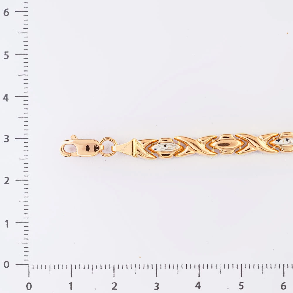 Браслет из красного золота 585 пробы