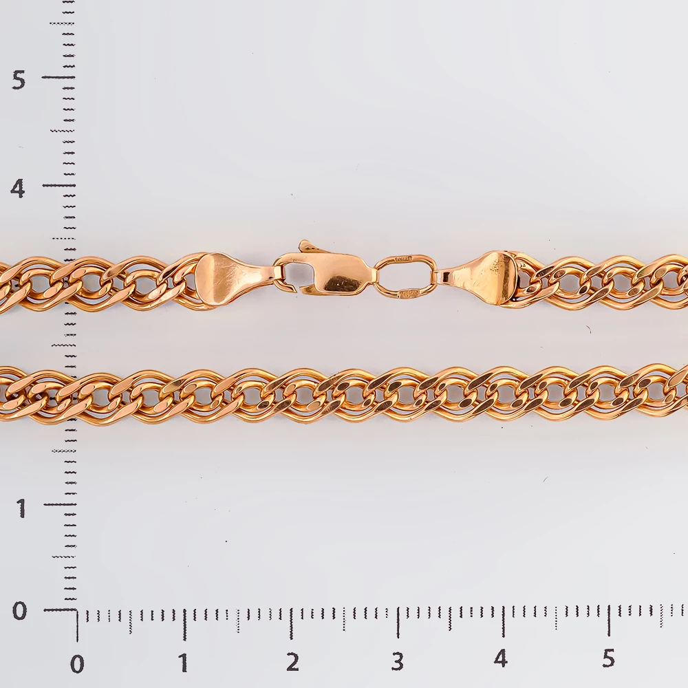 Браслет из красного золота 585 пробы